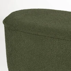 MARCOS Banc arrondi en tissu bouclette L93cm