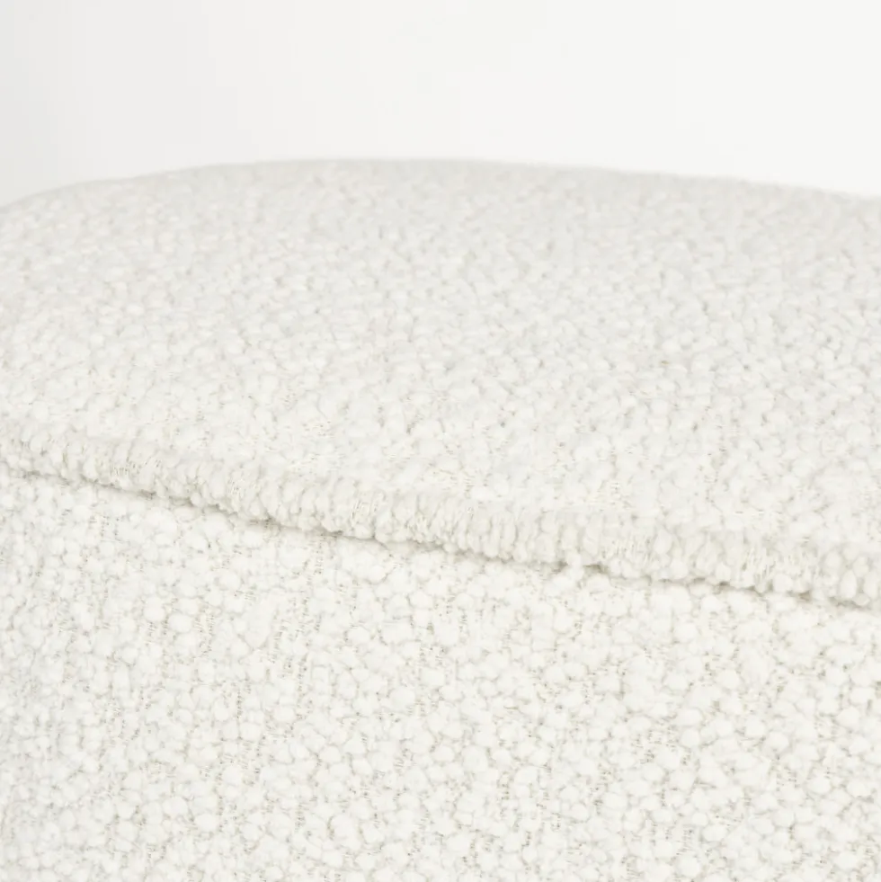 MARCOS Banc arrondi en tissu bouclette L93cm