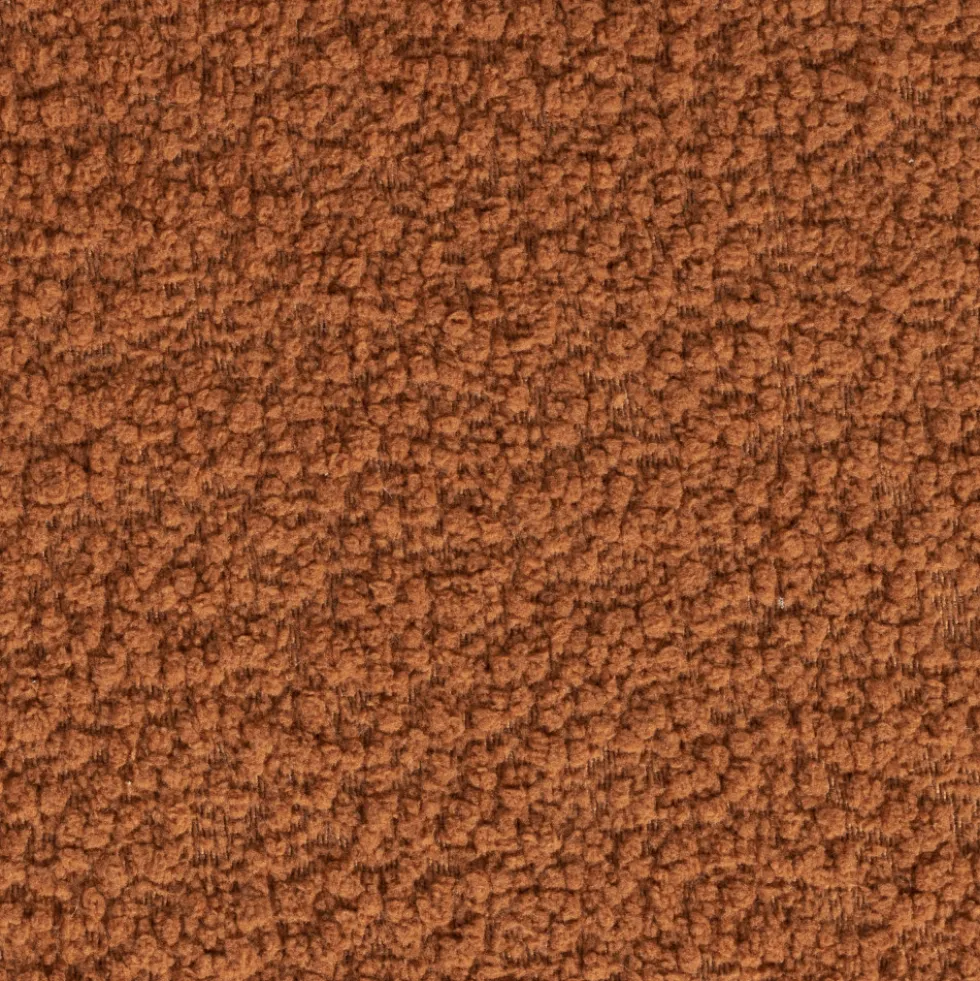 MARCOS Tabouret rond en tissu bouclette ø40cm