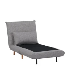MARLOW Fauteuil convertible en tissu et bois