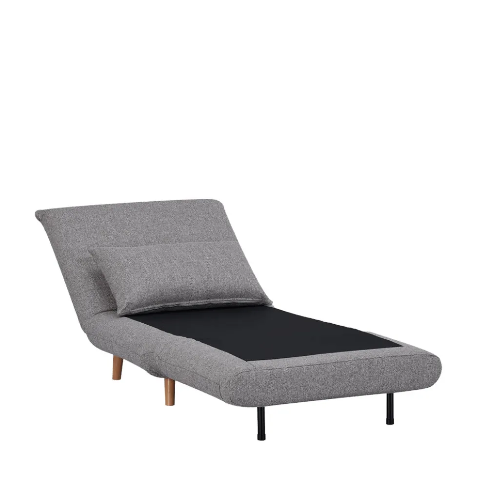MARLOW Fauteuil convertible en tissu et bois