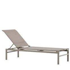 MASSIMO Chaise longue inclinable en aluminium