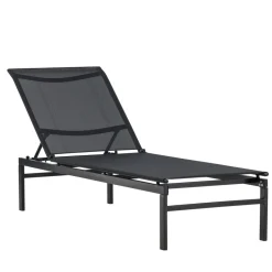 MASSIMO Chaise longue inclinable en aluminium