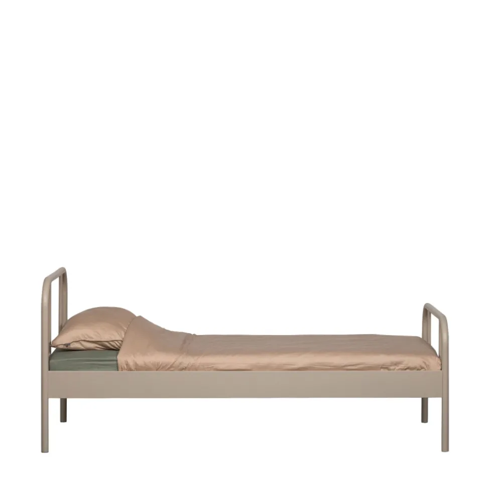 MATA Lit simple pour enfant en métal 90x200cm