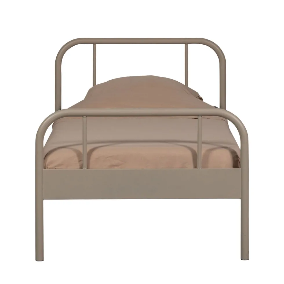 MATA Lit simple pour enfant en métal 90x200cm