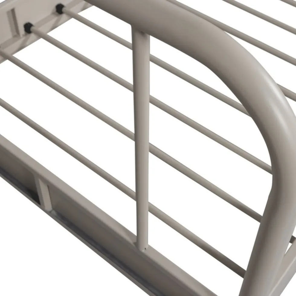 MATA Lit simple pour enfant en métal 90x200cm