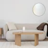 MELO Table basse organique en bois 100x50cm