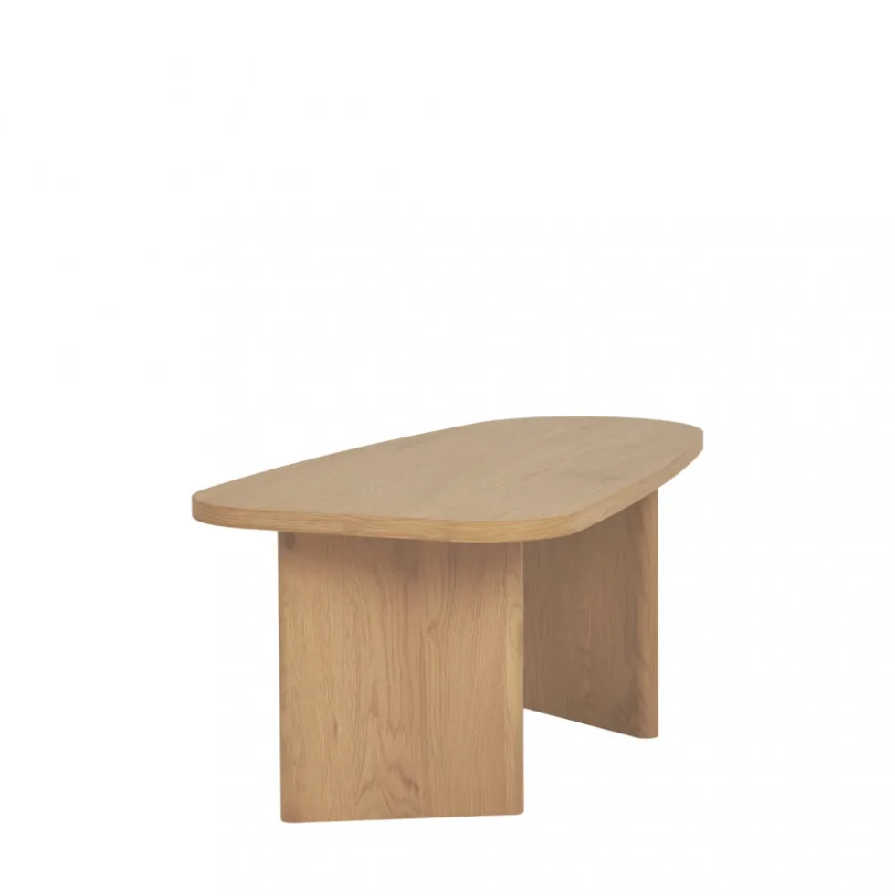 MELO Table basse organique en bois 100x50cm