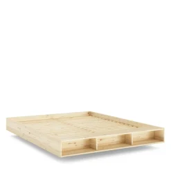 MERGE Lit avec rangement en bois 180x200cm