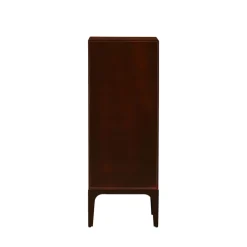 MERGE Petit meuble de rangement 6 tiroirs en bois et métal H120cm