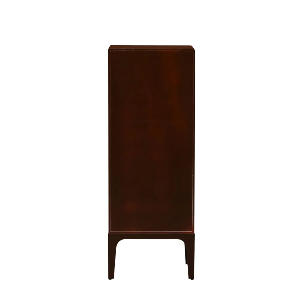 MERGE Petit meuble de rangement 6 tiroirs en bois et métal H120cm