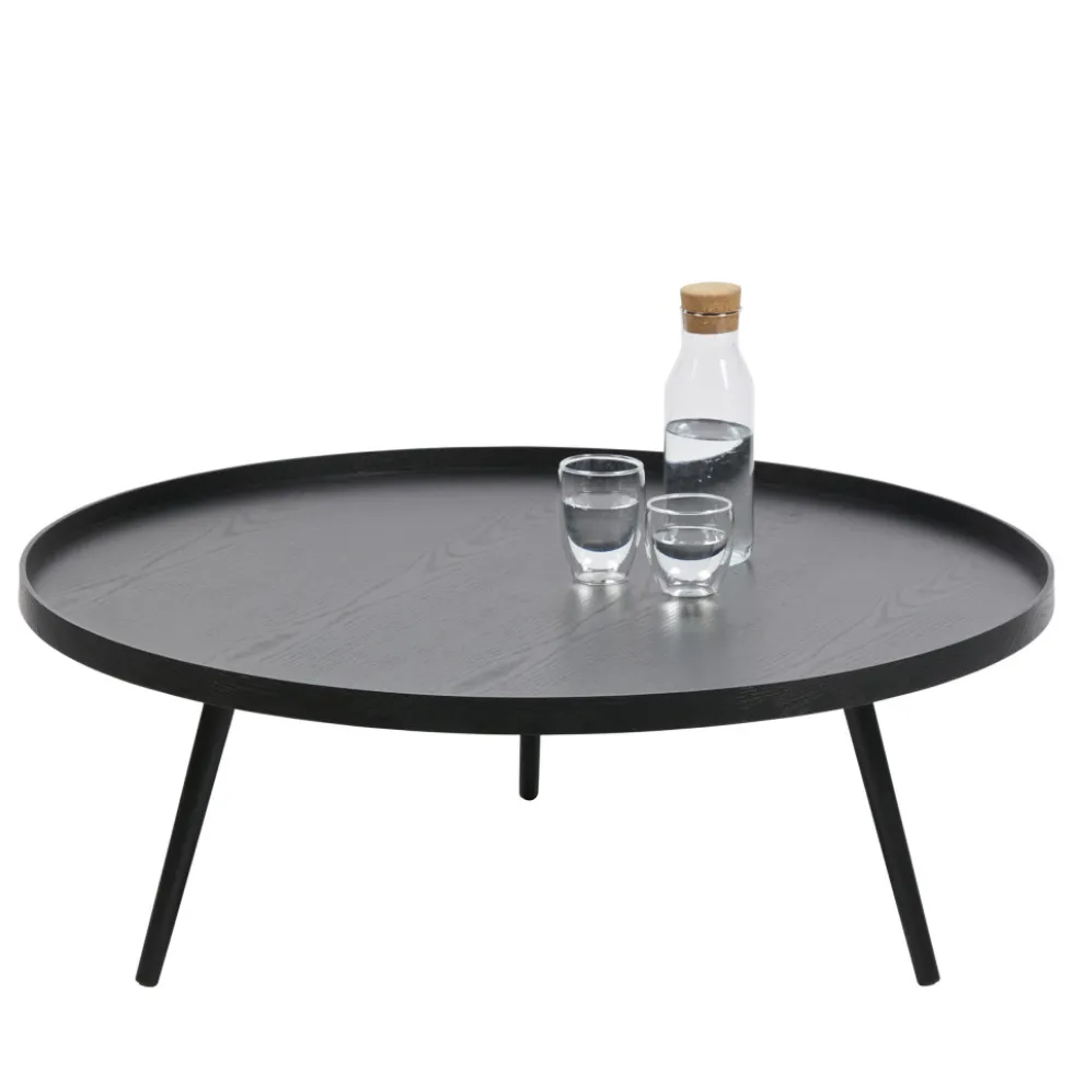 MESA Table basse ronde en bois ø100cm