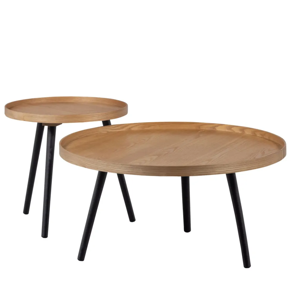 MESA Table d'appoint ronde bois ø60cm