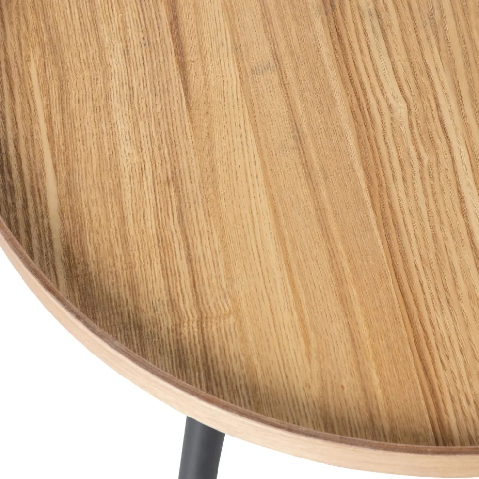 MESA Table d'appoint ronde bois ø78cm