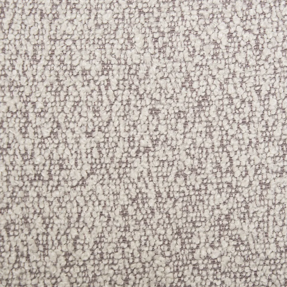 MIRA Lot de 2 chaises en tissu bouclette et métal