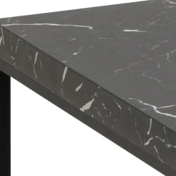 MIXO Table basse en effet marbre et métal 110x55cm