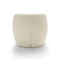 MO Fauteuil rond en tissu bouclette