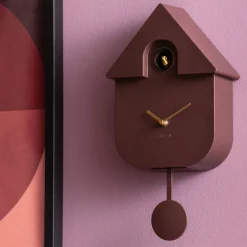MODERN CUCKOO ORO Horloge murale en métal avec coucou