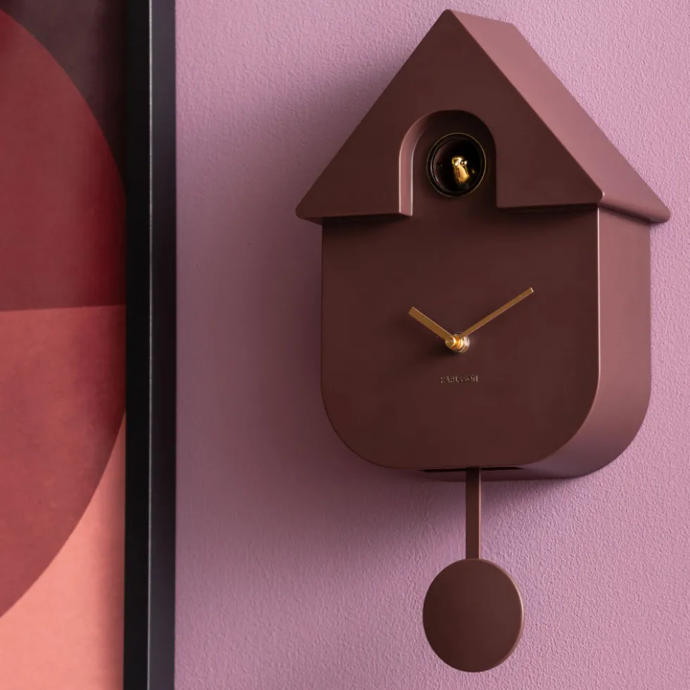 MODERN CUCKOO ORO Horloge murale en métal avec coucou