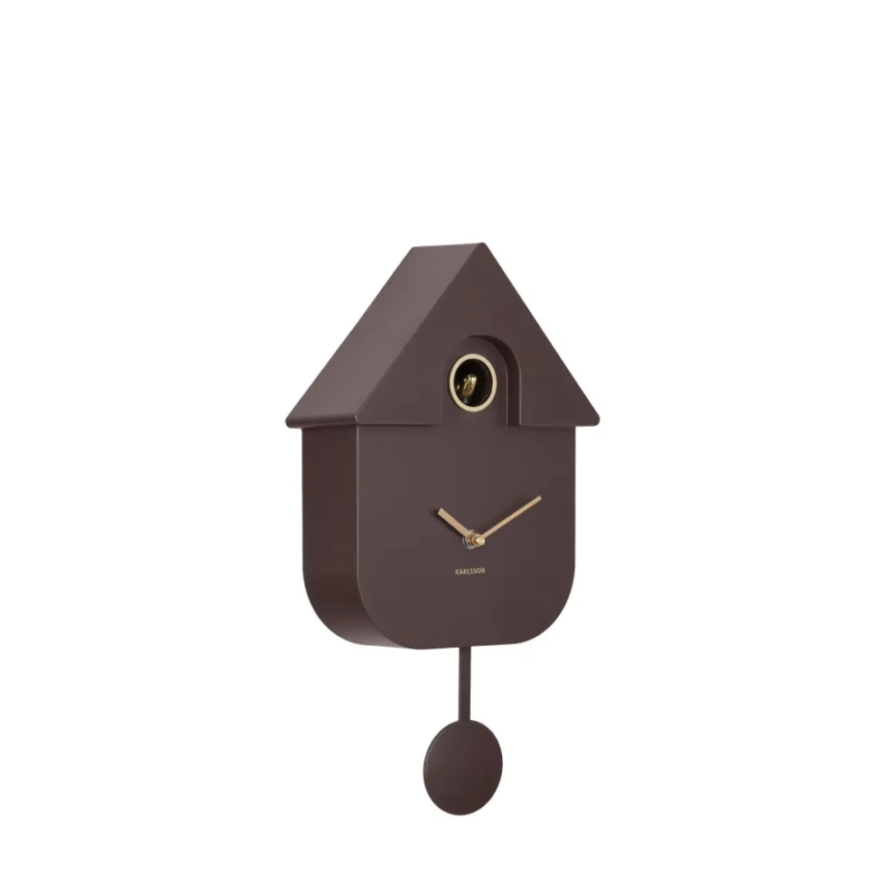 MODERN CUCKOO ORO Horloge murale en métal avec coucou