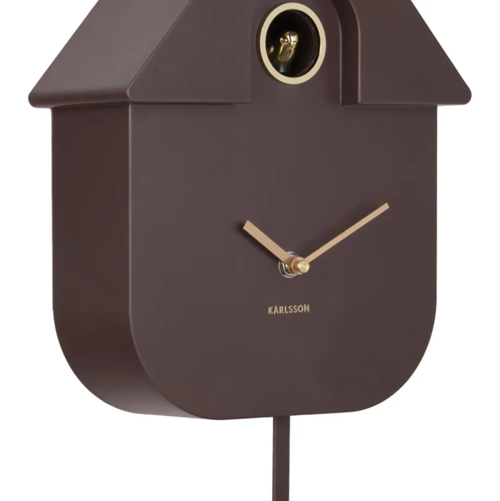 MODERN CUCKOO ORO Horloge murale en métal avec coucou