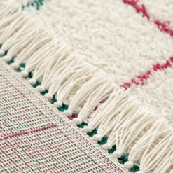 MOKA Tapis à motif quadrillage coloré
