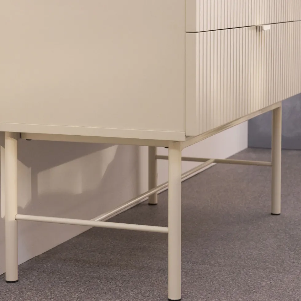 MOLLY Commode 4 tiroirs en bois et métal L79cm