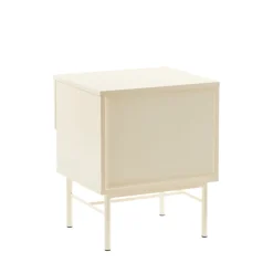 MOLLY Table de chevet 1 tiroir, 1 niche en bois et métal