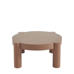 MOPI Table basse ronde en bois laqué ø85cm