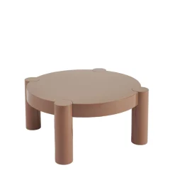 MOPI Table basse ronde en bois laqué ø85cm