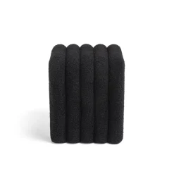 MUI Tabouret rembourré en tissu bouclette