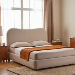 NAPO Lit coffre en tissu 160x200cm