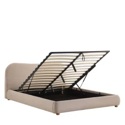 NAPO Lit coffre en tissu 160x200cm