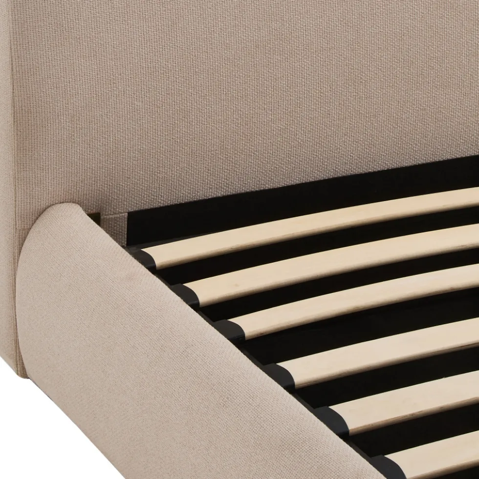 NAPO Lit coffre en tissu 160x200cm
