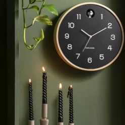 NATURAL CUCKOO Horloge murale ronde ø31,5cm