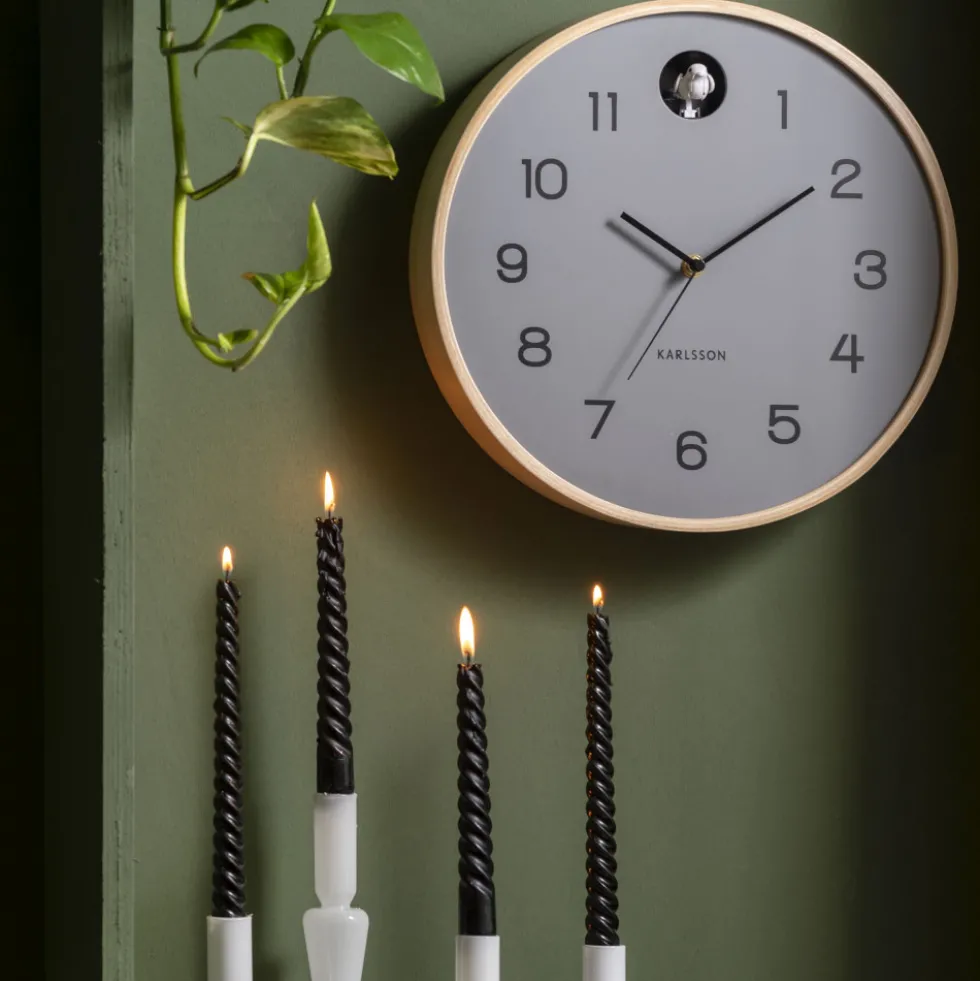 NATURAL CUCKOO Horloge murale ronde ø31,5cm