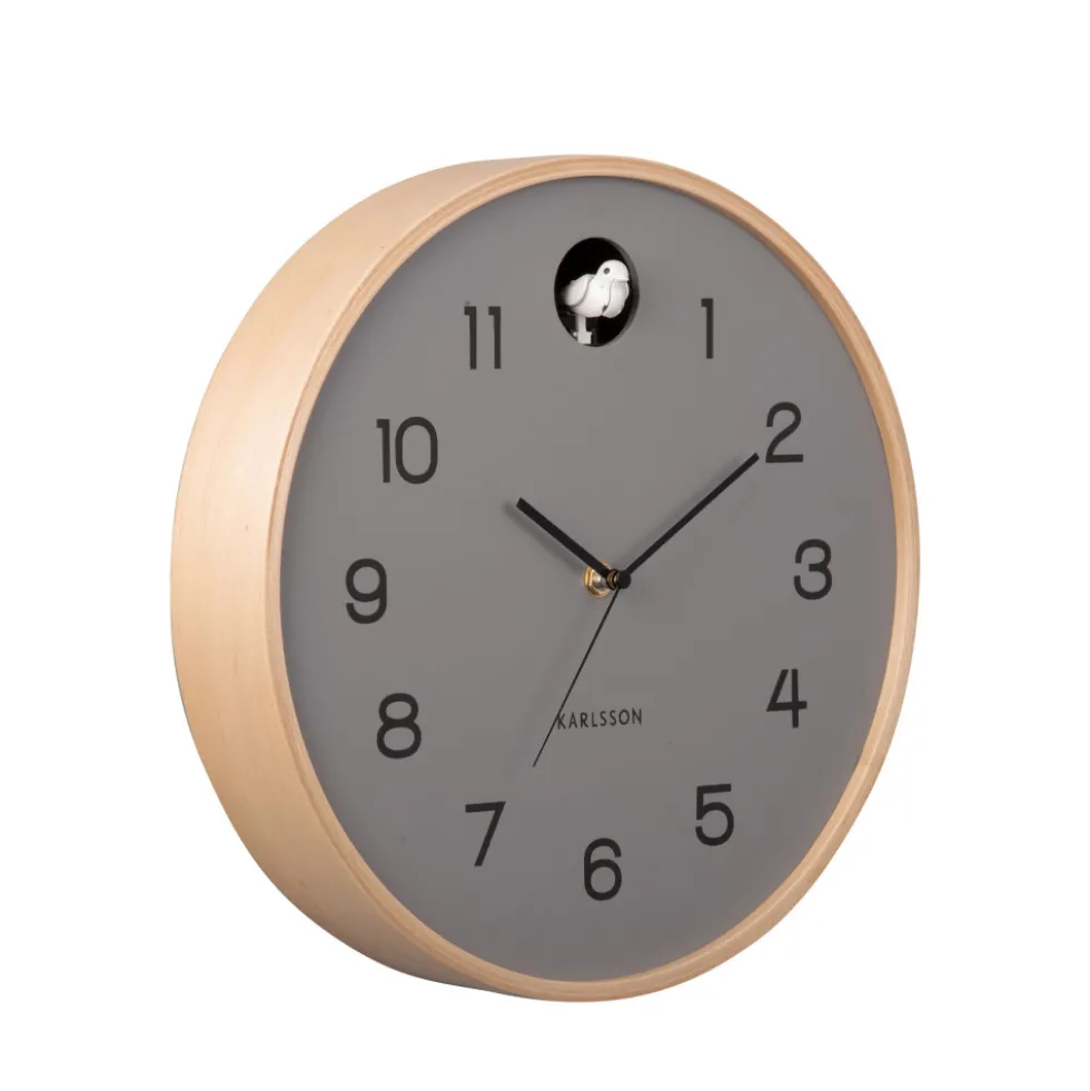 NATURAL CUCKOO Horloge murale ronde ø31,5cm