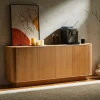 NAVAN Buffet 4 portes en bois L180cm