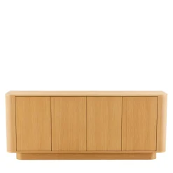 NAVAN Buffet 4 portes en bois L180cm