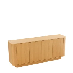 NAVAN Buffet 4 portes en bois L180cm