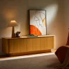 NAVAN Meuble tv 3 portes en bois L160cm