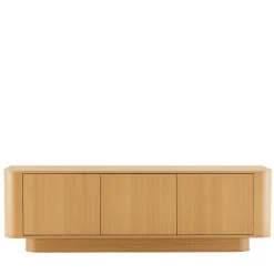 NAVAN Meuble tv 3 portes en bois L160cm