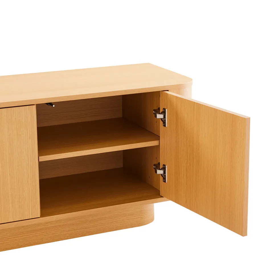 NAVAN Meuble tv 3 portes en bois L160cm