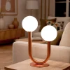 NEA Lampe à poser en métal et verre