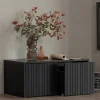 NEW GRAVURE Banc d'entrée avec rangement en bois L88cm