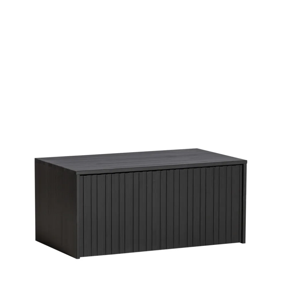 NEW GRAVURE Banc d'entrée avec rangement en bois L88cm
