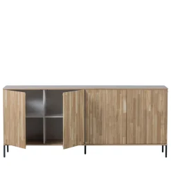 NEW GRAVURE Buffet 4 portes en bois L200cm