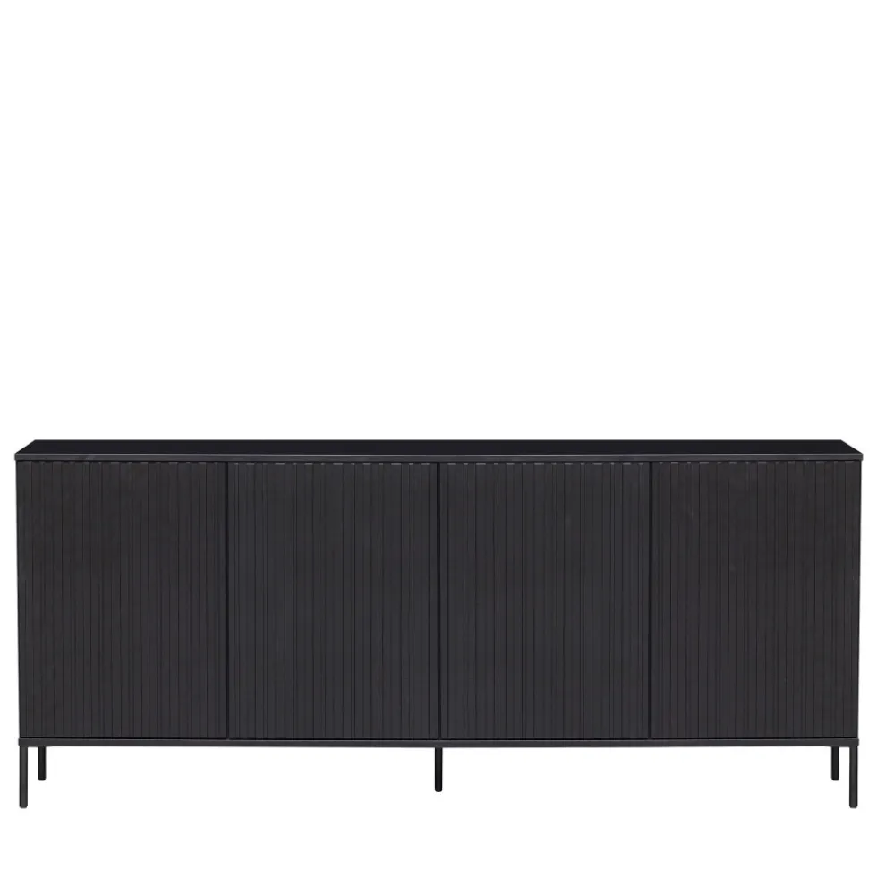 NEW GRAVURE Buffet 4 portes en bois L200cm