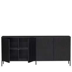 NEW GRAVURE Buffet 4 portes en bois L200cm