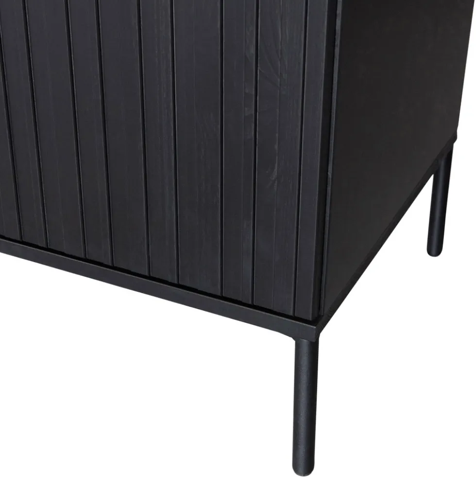 NEW GRAVURE Buffet 4 portes en bois L200cm